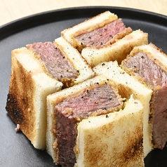 牛かつサンド