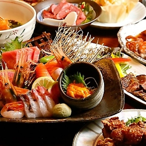 北海道の旬を感じる和食と地酒をご堪能くださいませ。