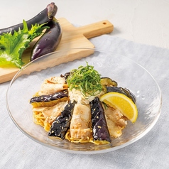 豚しゃぶと揚げ茄子の鬼おろし冷麺