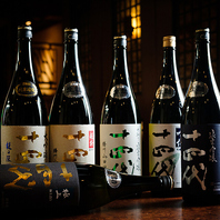 こだわりの日本酒は人気銘柄や個性派など20種類以上！！
