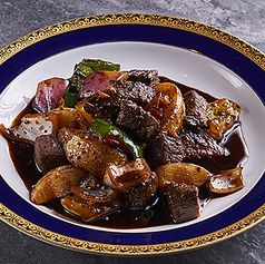 黒こしょう牛肉炒め