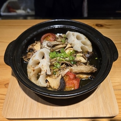 きのこと根菜の和風アヒージョ