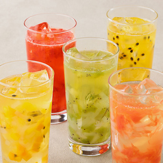 【Fruit Tea Sour】パイナップルパッション×緑茶ハイ/ピンクグレープフルーツ×ジャスミン茶ハイ