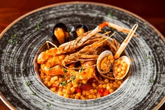 魚介の旨味たっぷり 粒つぶパスタ "フレーゴラ"