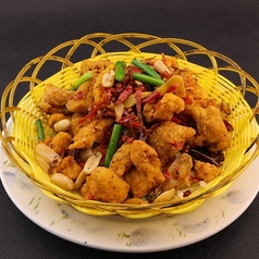 鶏肉のトウガラシ炒め