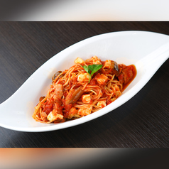 なすとモッツァレラチーズのトマトソース スパゲティ Lサイズ