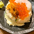 料理メニュー写真&nbsp;ポテ玉＋イクラ＋ウニ