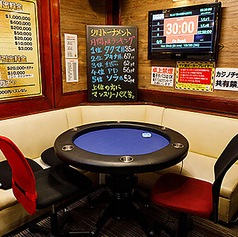 カジノ初心者もOK！初心者講習などに使われるミニテーブルです。