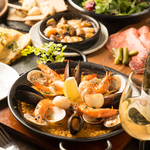 パエリアがメインのコース！全8品　単品3000円～ご用意！！