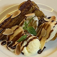 チョコバナナバタークレープ