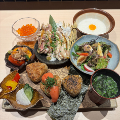 手仕込み発酵 焼とりあお季の焼おにぎりランチ