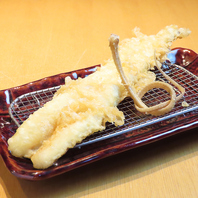 揚げたてサクサクの天ぷらは絶品！多彩な天ぷらをご用意