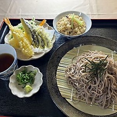 天ざる御膳定食(そばorうどん)【炊き込みごはん付】