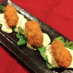 カキフライ　柴漬けタルタルソース