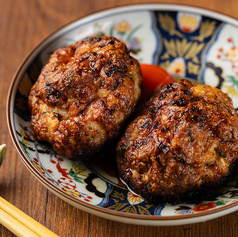 自家製紫蘇粗挽つくね(2貫)