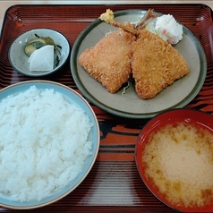 アジフライ定食