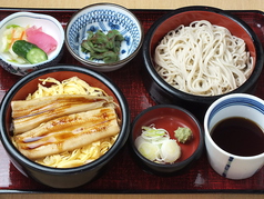 あなご丼セット（もりそば、あなご丼）