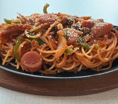 鉄板ソーセージナポリタン
