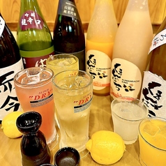 日本酒・焼酎・果実酒など充実したドリンクメニュー。の写真