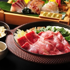 【2時間飲み放題付】特選黒毛和牛のすき焼き※お料理は全て個別提供いたしますの写真