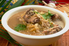 漬け白菜とスペアリブと春雨の鍋