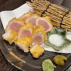 地鶏ささみレアかつ