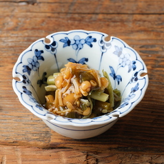 葉わさびとなめ茸のツンツン漬け