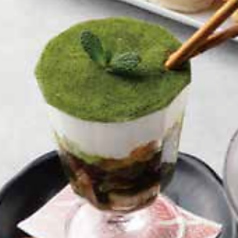 特製抹茶尽くしのミニパフェ