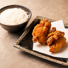 ランチセットA ライス+唐揚げ2個