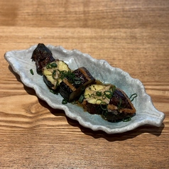 茄子とつくねの挟み揚げ