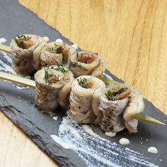 太刀魚の梅紫蘇巻きの写真