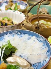 瀬戸内の新鮮な魚 季節の会席料理