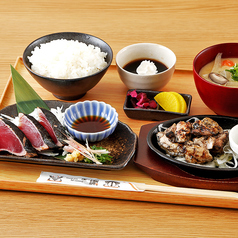 軍鶏炭火焼き(小)と選べるおかず定食