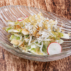 釜揚げしらすとあおさのりの梅風味サラダ