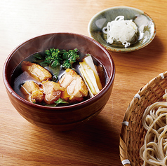 豊後どりと菜の花のつけ汁そば