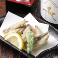 料理メニュー写真&nbsp;小いわしの天ぷら/野菜の天ぷら