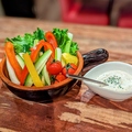 料理メニュー写真 豆乳ソースのバーニャカウダ