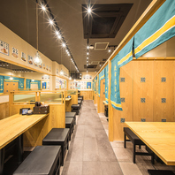 【雰囲気抜群】喧騒から外れたモダン空間もご用意◎