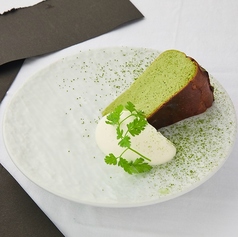 抹茶のバスクチーズケーキ