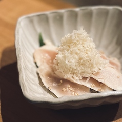 若鶏ササミたたき　山わさび