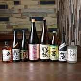 日本酒・焼酎は名酒を数多く取り揃えております。またメニューには無い隠し酒も入荷状況によってはご用意できるのでスタッフにご確認ください♪
