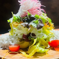 シラスと大根の梅しそサラダ