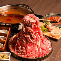 究極の口溶け！極薄のラム・豚・松坂牛を贅沢に食べ比べ