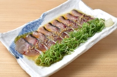 清水さばのごま油塩刺し