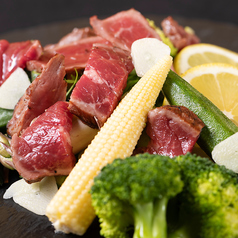 地野菜と牛肉のアーリオオリオ