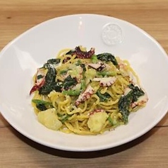 タコとジャガイモの麹ジェノベーゼ