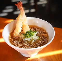 海老天かけそば(温)