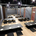 昼宴会・深夜宴会等時間外御予約もご相談ください。98名様御案内できる大宴会場は掘りごたつとなっており可動式のテーブルなのでベストの席作りが可能です★音響・空調・照明などの調節も可能！！