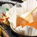 料理メニュー写真 ●桜鯛と水菜のしゃぶしゃぶ