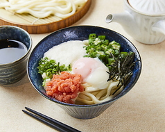 しらす明太とろろうどん/そば　Whitebait, Spicy Fish Roe & Yam Udon or Soba Noodles